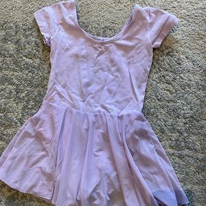 Lavender leotard with skirt size 10/12